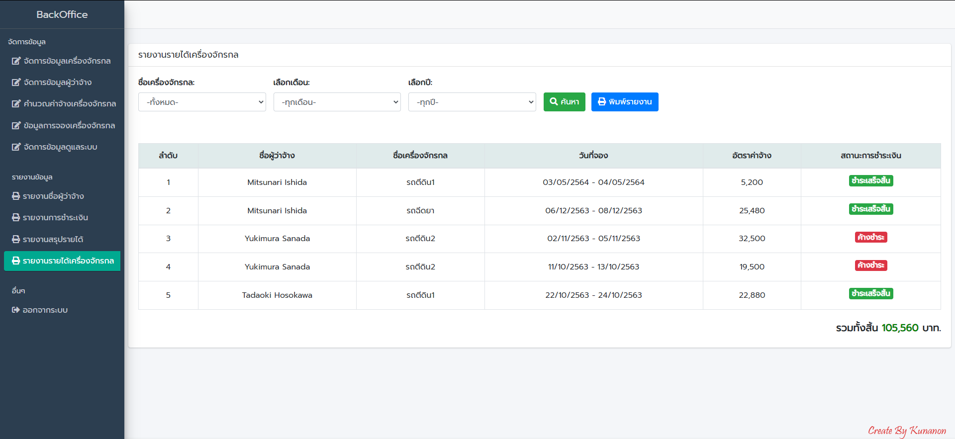 Screenshot of factory machine reservation system showing booking schedule